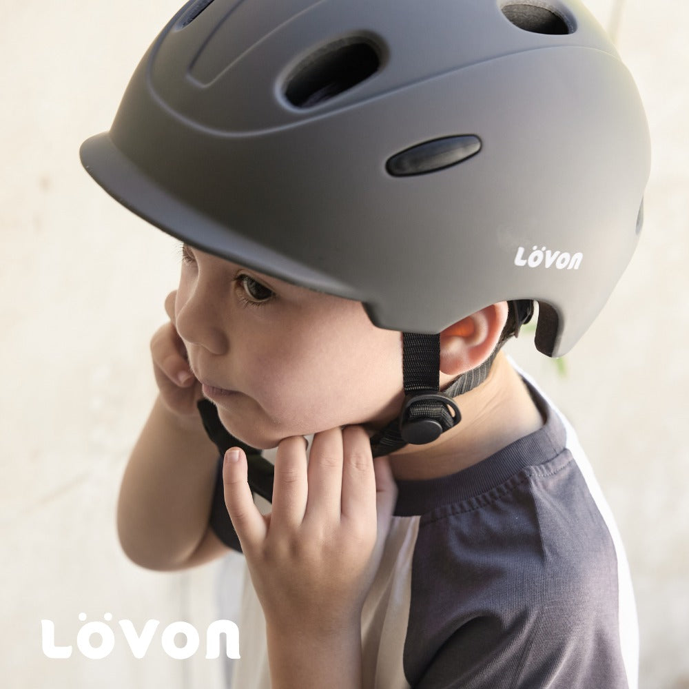KIVO Kids’ Safety Helmet(Stone Grey/Sand Beige)