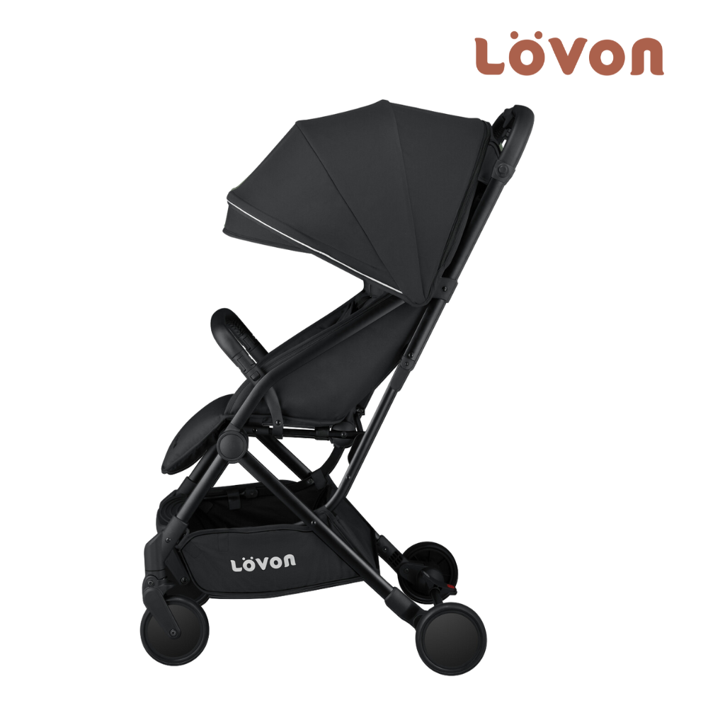 GENIE V Lightweight Travel Stroller-Midnight Black