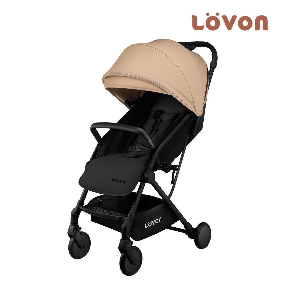 GENIE V Lightweight Travel Stroller-Stone Beige