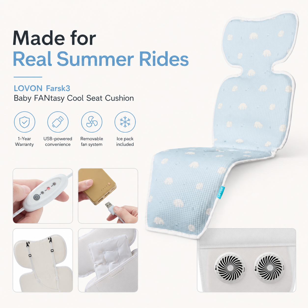 Farsk3 Baby FANtasy Cool Seat Cushion