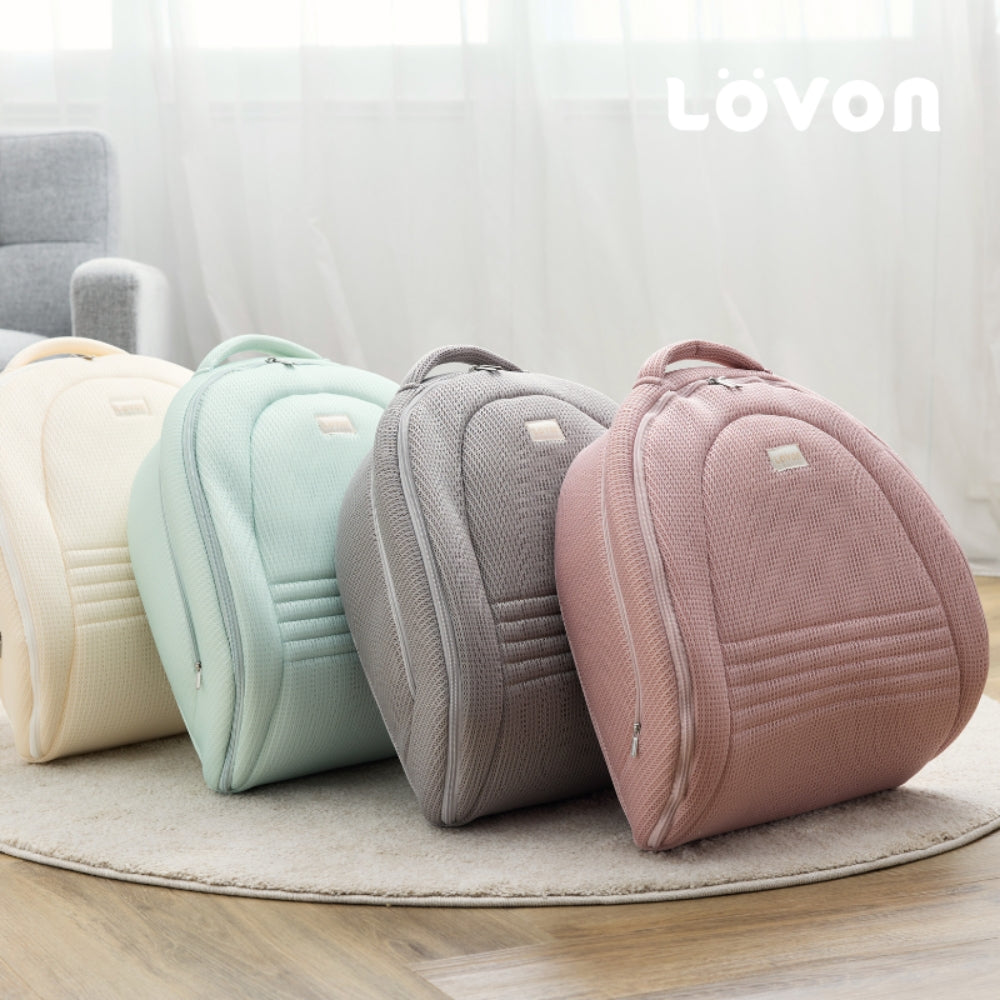 RÜYA Foldable Baby Lounger for Newborn(Cloud Grey/Berry Blush)