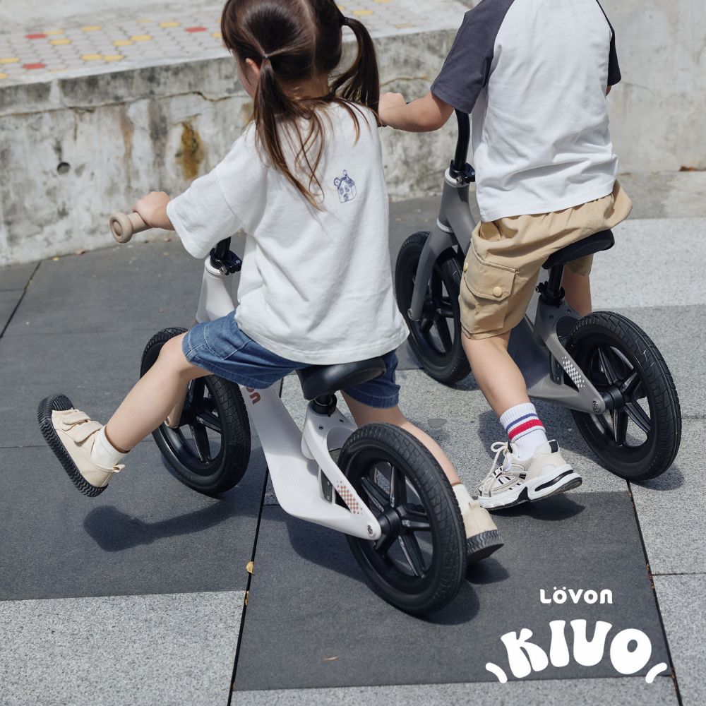 KIVO Kids' Balance Bike(Stone Grey/Warm Sand)