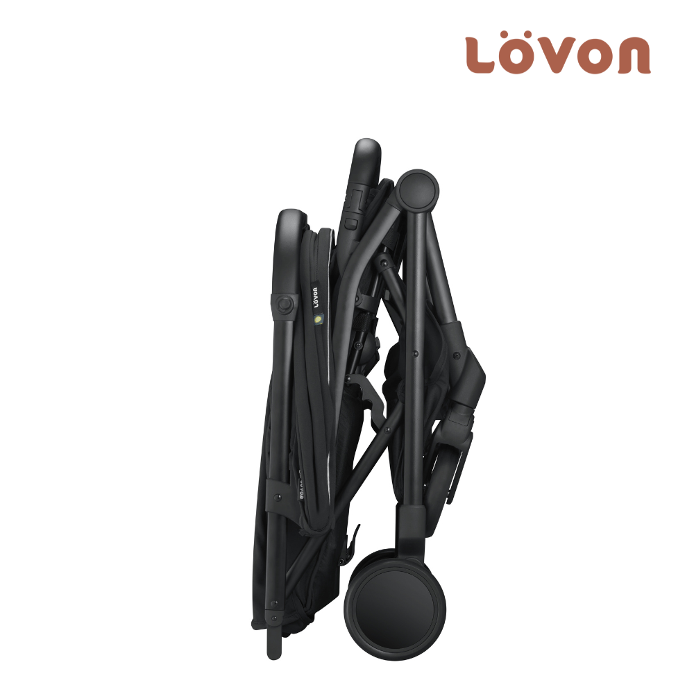 GENIE V Lightweight Travel Stroller-Midnight Black